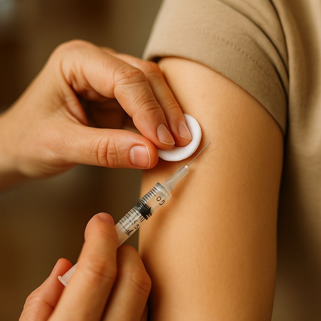 Eerste keer injectie geven: klamme handen, trillende naald en één grote les.